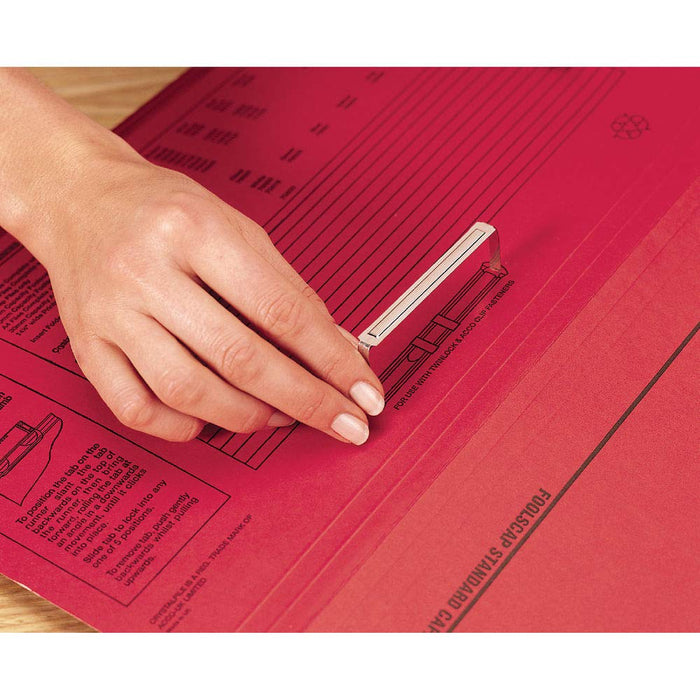 Rexel Twinlock Fastener 2-Piece Filing Clip - Pack of 50