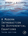 A Modern Introduction To Differential Equations