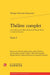 Theatre Complet. Tome I