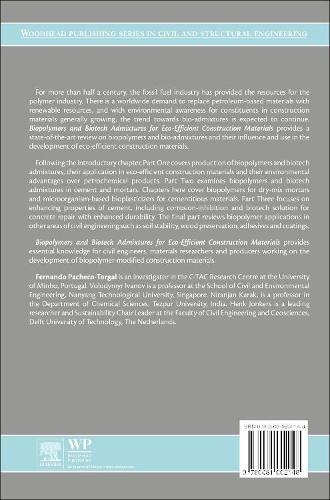 Biopolymers and Biotech Admixtures for Eco-Efficient Construction Materials