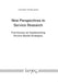 New Perspectives in Service Research
