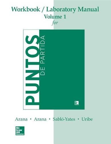 Workbook /Lab Manual VI for Puntos de Partida: An Invitation to Spanish