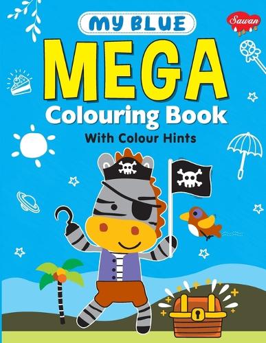 My Blue Mega Colouring book