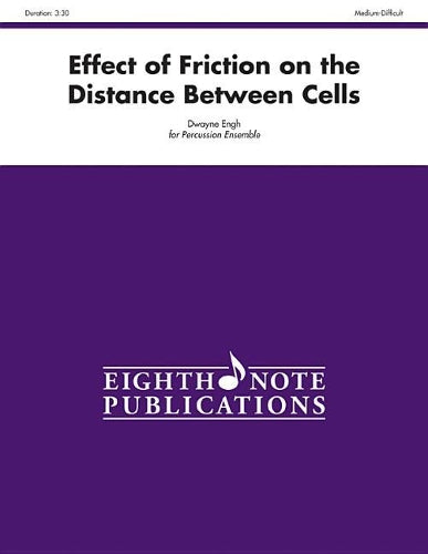 Effect of Friction on the Distance Between Cells