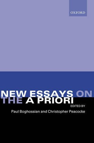 New Essays on the A Priori