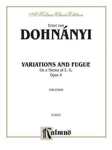 Variation & Fugue (on a theme of E.G.) Op. 4