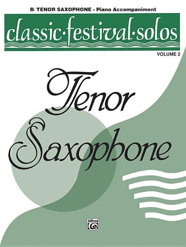 Classic Festival Solos, Ten Sax Vol 2 P-A
