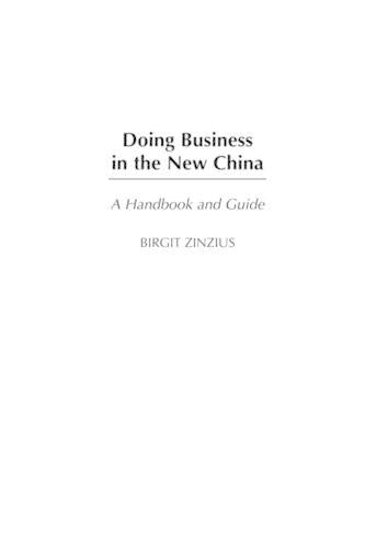 Doing Business in the New China
