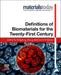 Definitions of Biomaterials for the Twenty-First Century