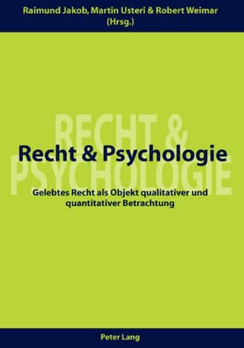 Recht Und Psychologie