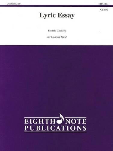 Lyric Essay, Grade 4