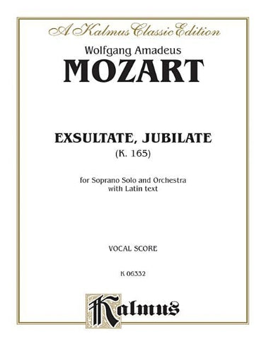 Exsultate Jubilate, K. 165 (Motet for Soprano)