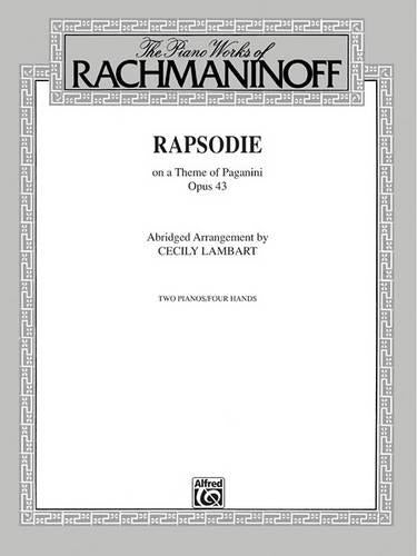 Rhapsody, Op. 43, on a Theme by Paganini