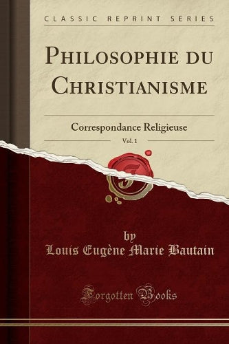 Philosophie Du Christianisme, Vol. 1