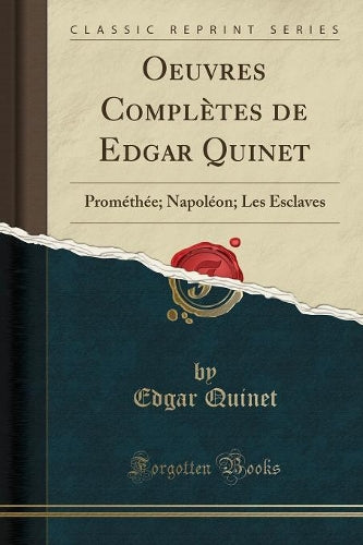 Oeuvres Complètes de Edgar Quinet