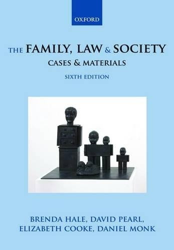 The Family, Law & Society: Cases & Materials