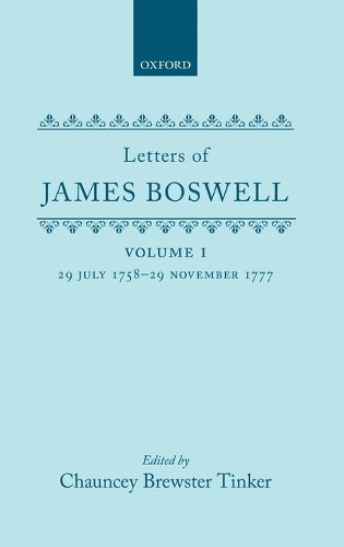 Letters of James Boswell V 1 C