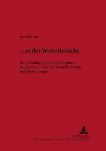... «So Der Wetterbericht»