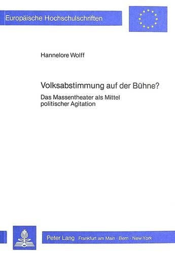 Volksabstimmung Auf Der Buehne?