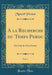 a la Recherche Du Temps Perdu, Vol. 1