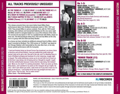 Unissued at Birdland 1952-59