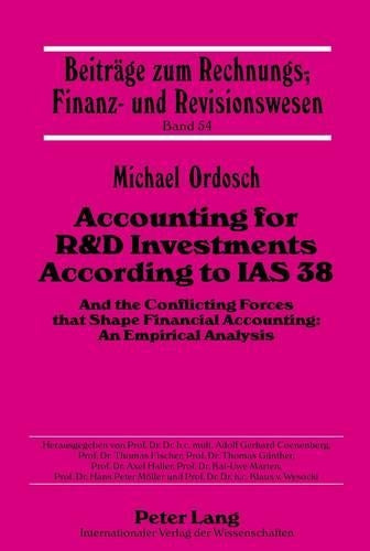 Accounting for R&D Investments According to IAS 38