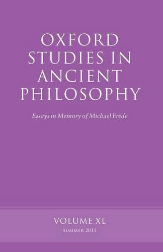 Oxford Studies in Ancient Philosophy, Volume 40