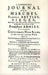 Compendious Journal of All the Marches Famous Battles & Sieges (of Marlborough)