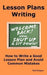 Lesson Plans Writing