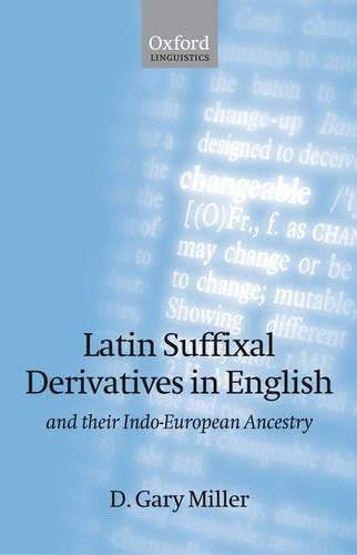 Latin Suffixal Derivatives in English