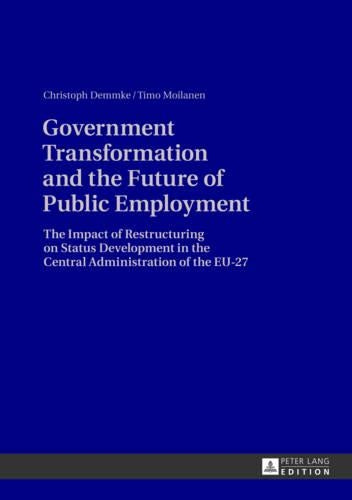 Government Transformation and the Future of Public Employment