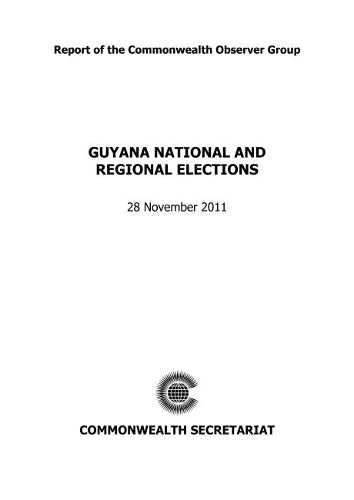 Guyana National and Regional Elections, 28 November 2011