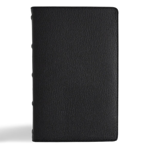 NASB Single-Column Personal Size Bible, Holman Handcrafted Edition, Black Premium Goatskin (Holman Handcrafted Collection
