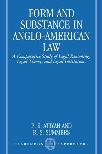 Form and Substance in Anglo-American Law
