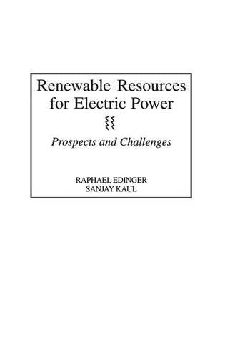 Renewable Resources for Electric Power