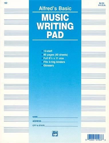 Manuscript / Pad - 12 Stave 80 Pg