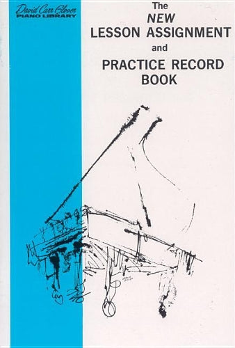 New Lesson Assignment and Practice Record Book