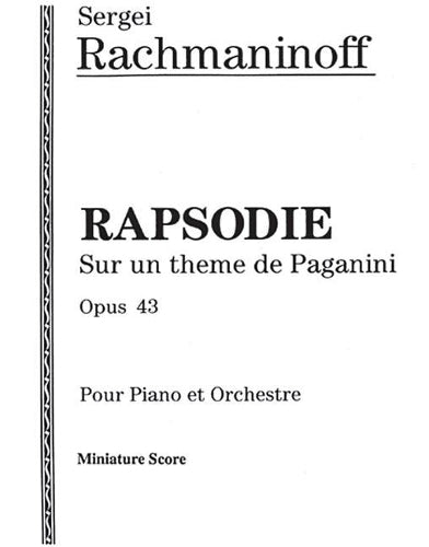 Rhapsodie Sur Un Theme De Paganini Opus 43