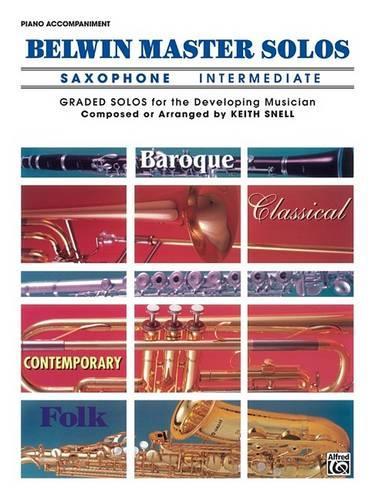 Belwin Master Solos, Volume 1 (Alto Saxophone)