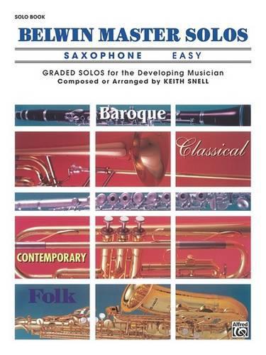 Belwin Master Solos, Volume 1 (Alto Saxophone)