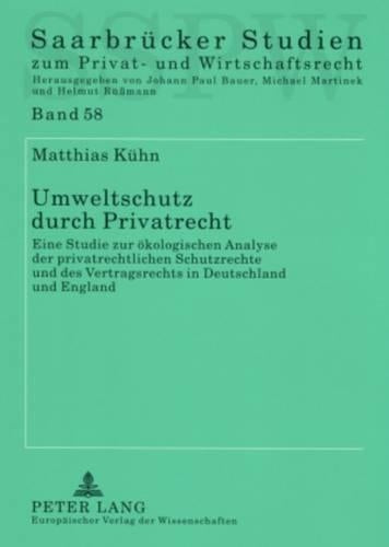 Umweltschutz Durch Privatrecht