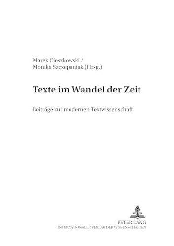 Texte Im Wandel Der Zeit