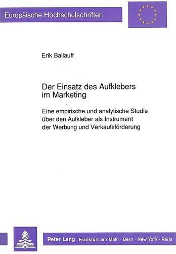 Der Einsatz Des Aufklebers Im Marketing