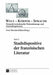 Stadtdispositive Der Franzoesischen Literatur