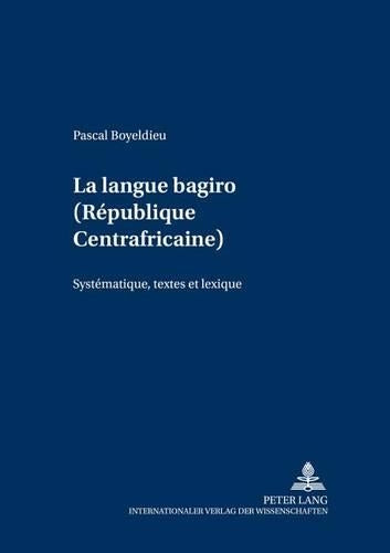 La Langue Bagiro (République Centrafricaine)