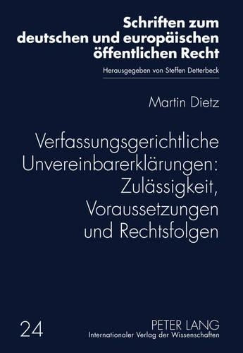 Verfassungsgerichtliche Unvereinbarerklarungen