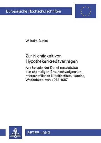 Zur Nichtigkeit Von Hypothekenkreditvertraegen