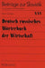 Deutsch-Russisches Woerterbuch Der Wirtschaft