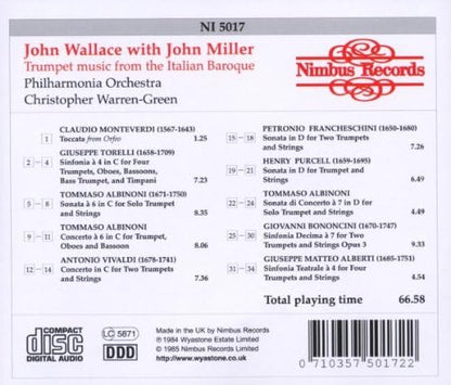 Trumpet Music from the Italian Baroque (Wallace)