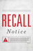 Recall Notice (Pack of 25)